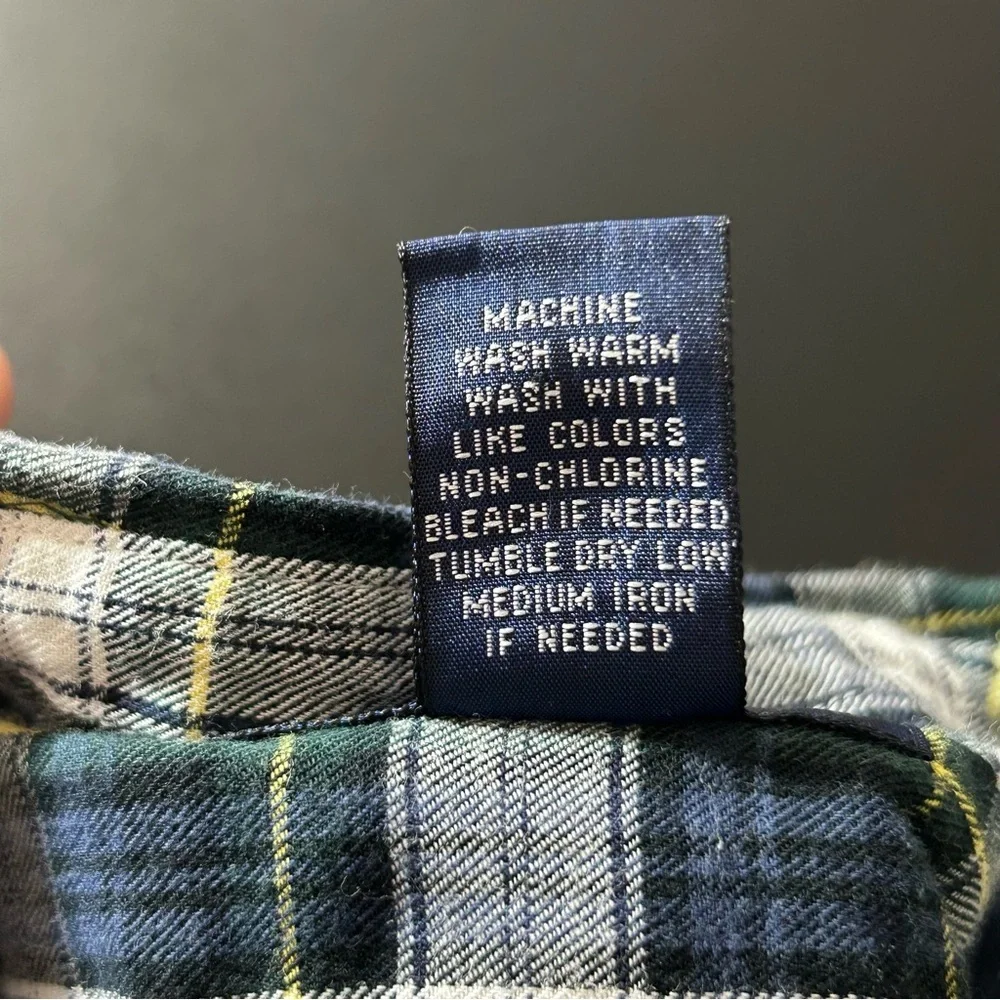 POLO Ralph Lauren Blue, Green and Yellow Plaid Romper. Boys Size 12 Months.